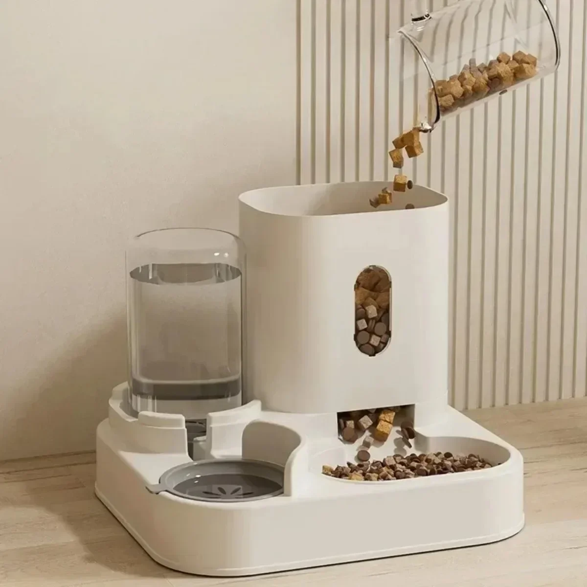 Automatic Feeder Dog Cat Food Bowl With Water Fountain Large Capacity Pet Food - Image 4