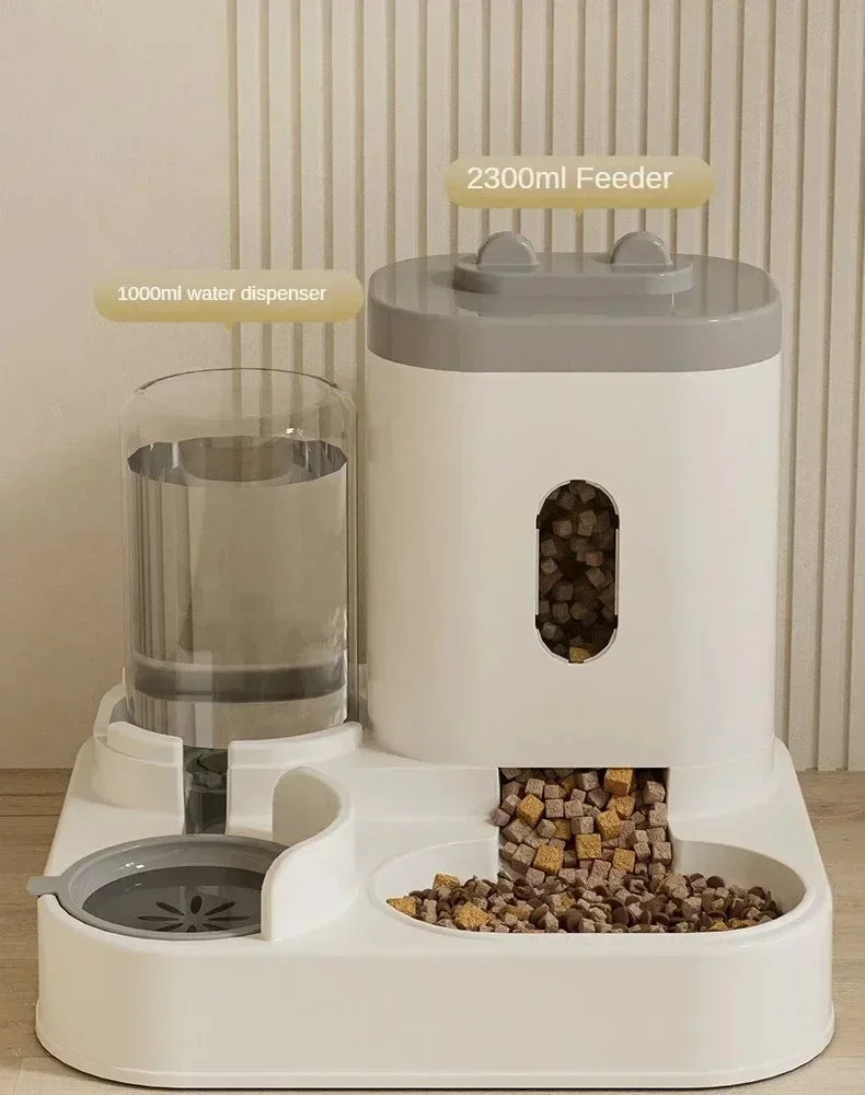 Automatic Feeder Dog Cat Food Bowl With Water Fountain Large Capacity Pet Food - Image 14