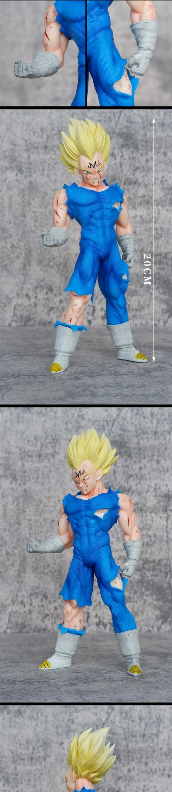 20CM Dragon Ball Z Majin Vegeta Figure Toys Anime DBZ Super Saiyan - Image 9