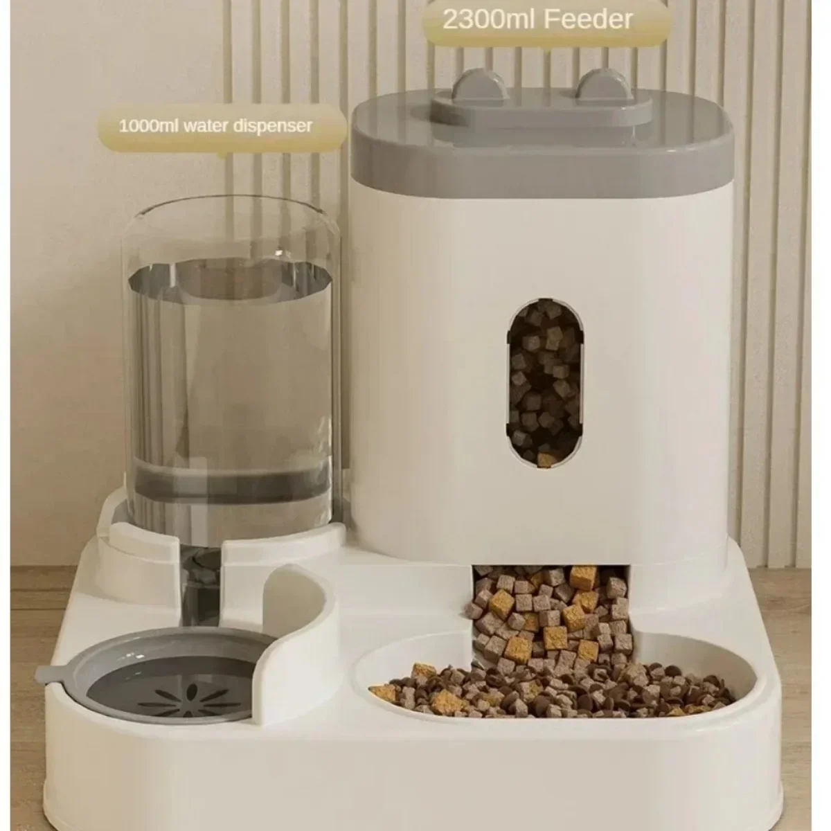 Automatic Feeder Dog Cat Food Bowl With Water Fountain Large Capacity Pet Food - Image 5