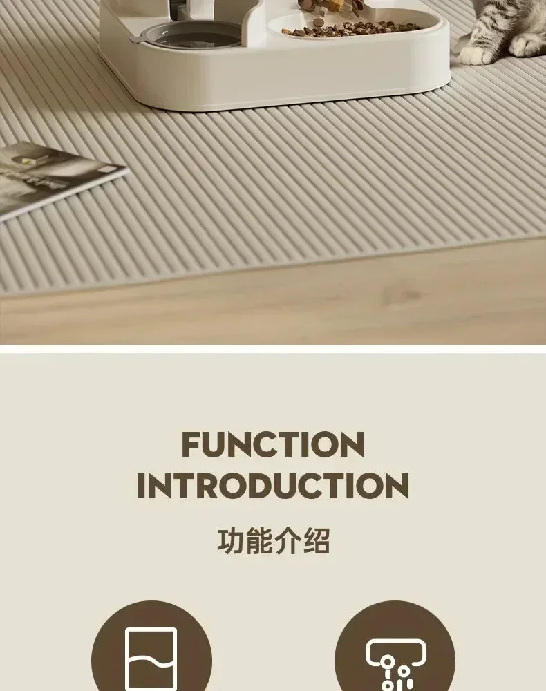 Automatic Feeder Dog Cat Food Bowl With Water Fountain Large Capacity Pet Food - Image 12