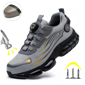 Indestructible Steel Toe Safety Shoes – Slip-Resistant, Impact-Resistant & Ultra-Comfortable Work Sneakers