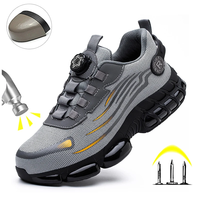 Indestructible Steel Toe Safety Shoes – Slip-Resistant, Impact-Resistant & Ultra-Comfortable Work Sneakers